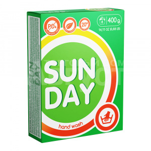 Стиральный порошок Sunday универсальный, для ручной стирки, 400 г