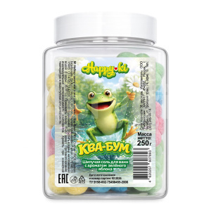 Соль для ванн Happyki 18165 Ква-бум, набор, 250 г