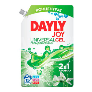 Гель для стирки DAILY JOY универсальный дой-пак, 1,2 л