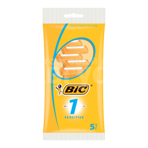 Станок для бритья Bic sensetive одноразовый 1лезвие, мужской, 5 шт