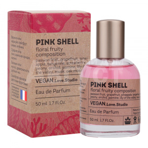 Туалетная вода Vegan Love Studio Pink Shell, аромат цветочный, фруктовый, женская, 50 мл