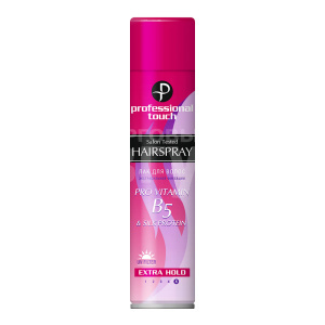 Лак для волос B5 Professional Touch Pro vitamin B5 & Silk Protein, экстрасильная фиксация, 265 мл