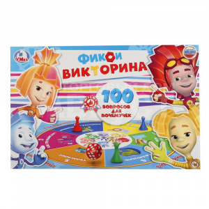 Настольная игра 9403 Викторина, 100 вопросов, Фиксики