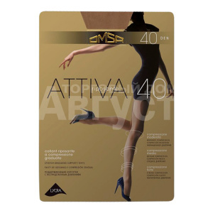 Колготки Omsa Attiva 40 den, размер 5 (XL), cioccolato (шоколадный)