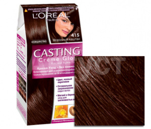 Краска для волос L'Oreal Casting Creme Gloss без аммиака тон 415, морозный каштан