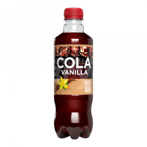 Вода газированная Fresh Bar Cola Vanilla, безалкогольный, сильногазированный, 0,48 л