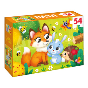 Пазл Puzzle Time 7548971 Лисёнок и зайчик, 54 элемента