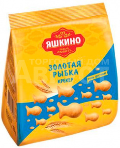 Крекер Яшкино Золотая рыбка 180г