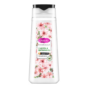 Гель для душа Camay BOTANICALS Японская сакура без парабенов, 250 мл