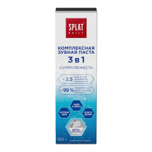 Зубная паста Splat Daily Суперсвежесть 3 в 1, 100 г
