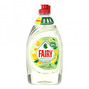 Средство для мытья посуды Fairy Pure&Clean, бергамот и имбирь, 450 мл