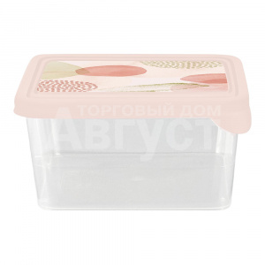 Контейнер для продуктов PT143111591 Plast Team Pastel, квадратный, пластик 0,45 л