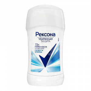 Дезодорант-антиперспирант женский Rexona Свежесть Хлопка, стик, 40 г