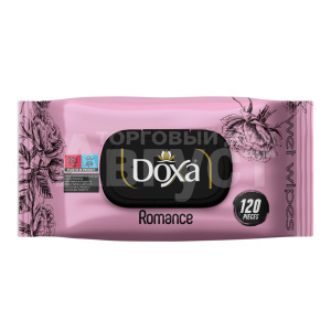 Влажные салфетки DOXA Романтика, клапан, 120 шт