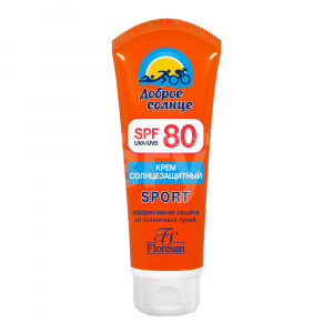 Крем для загара Floresan Солнцезащитный для лица и тела SPF 80, 60 мл