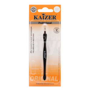 Триммер Kaizer 407004 для кутикулы с лопаткой 110 мм, черный