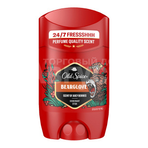 Дезодорант-антиперспирант мужской Old Spice Bearglove 24/7 свежесть и аромат, стик, 50 г