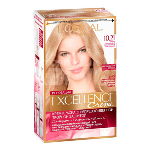 Краска для волос L'Oreal Excellence Creme тон 10.21, светло-русый