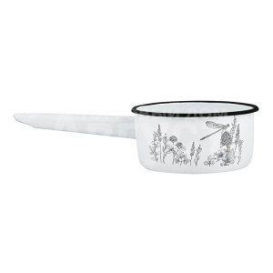 Ковш Appetite 1с22с Flora-2, без крышки, эмалированный, 1 л