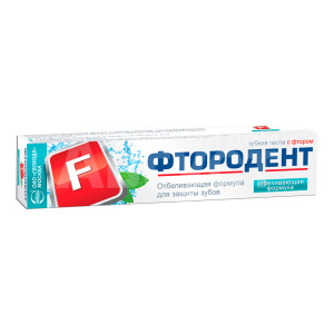 Зубная паста Фтородент Отбеливающая, 62 г