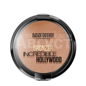 Бронзер для лица Belor Design Incredible Hollywood эффект теплого загара, тон 1, бежевый