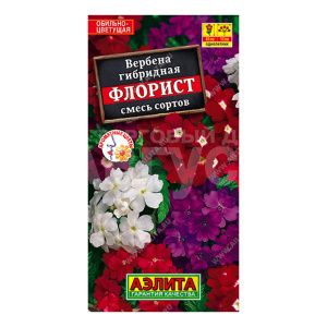 Семена цветов АЭЛИТА Вербена Флорист, микс, цп, 40 шт