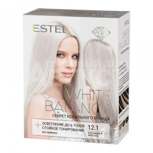 Краска для волос Estel Professional White Balance Секрет идеального блонда тон 12.1, искрящийся хрусталь