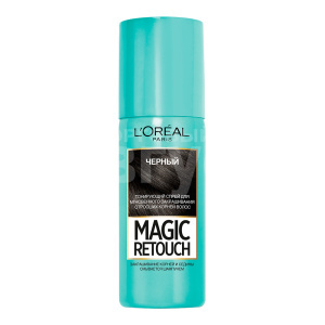 Краска-спрей для волос L'Oreal Magic Retouch для мгновенного закрашивания отросших корней тон 1, черный