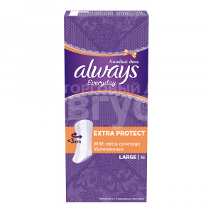 Прокладки ежедневные Always Large, 16 шт