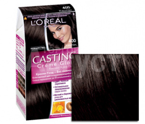 Краска для волос L'Oreal Casting Creme Gloss без аммиака тон 400, каштан