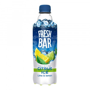 Вода газированная Fresh Bar Citrus Ice, безалкогольный, сильногазированный, 0,48 л