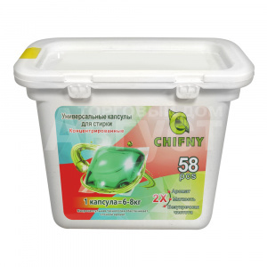 Капсулы для стирки CHIFNY ароматизированные, 58 шт