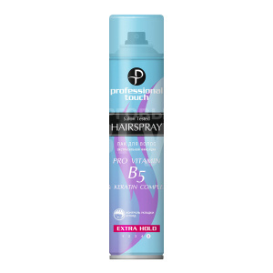 Лак для волос B5 Professional Touch Pro vitamin & Keratin complex, экстрасильная фиксация, 265 мл