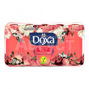 Мыло туалетное DOXA ECOPACK Роза 60 гр, 5 шт