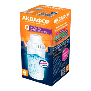 Кассета для фильтр-кувшина Аквафор В100-6 для смягчения воды, 1 шт