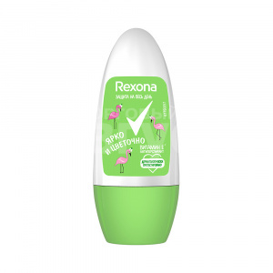 Дезодорант-антиперспирант для девочек Rexona Ярко и цветочно, ролик, 50 мл