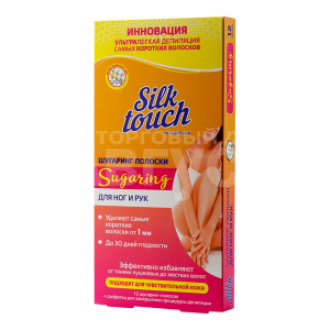 Сахарные полоски Carelax Silk Touch Тело, для депиляции, шугаринг, 12 шт