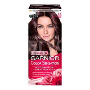 Краска для волос Garnier Color Sensation Оникс тон 2.2, перламутровый черный