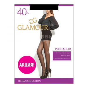 Колготки Glamour Prestige 40 den, nero (черный) 4