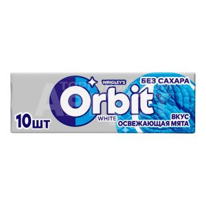 Жевательная резинка Orbit White освежающая мята, без сахара, 13,6 г