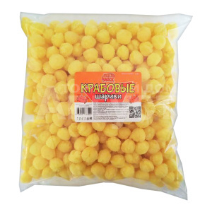 Чипсы Кукурузные шарики, краб, 80 г
