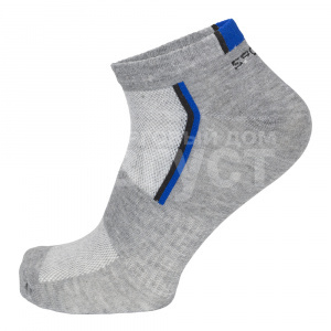 Носки мужские Oemen VM320 хлопковые, спортивные с полосками и надписью Sport, серый, размер 25