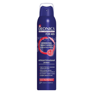 Дезодорант-антиперспирант мужской Deonica For Men Антибактериальный эффект, 200 мл