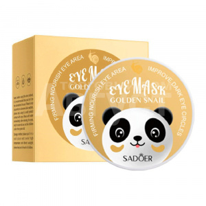 Патчи для глаз Sadoer Golden Snail с секретом улитки, гидрогелевые, 60 шт