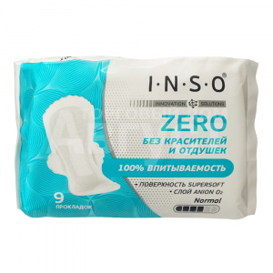 Прокладки гигиенические INSO Anion Zero normal, 9 шт