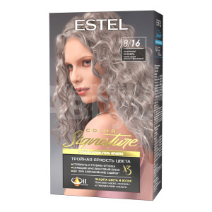 Крем-гель краска для волос Estel Color Signature тон 8/16, Лакричная карамель