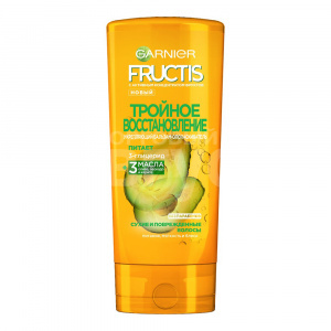 Бальзам для волос Fructis Тройное восстановление для поврежденных и ослаблен, 387 мл