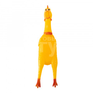 Игрушка для животных Пищалка Курица 104152, 15см