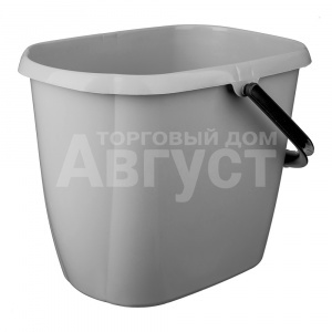 Ведро пластиковое Etna 221218935/03 прямоугольное, серый, 13 л