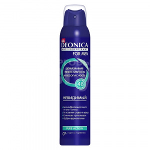 Дезодорант-антиперспирант мужской Deonica For Men Невидимый, 200 мл